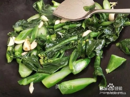 清炒蒜香芥蓝