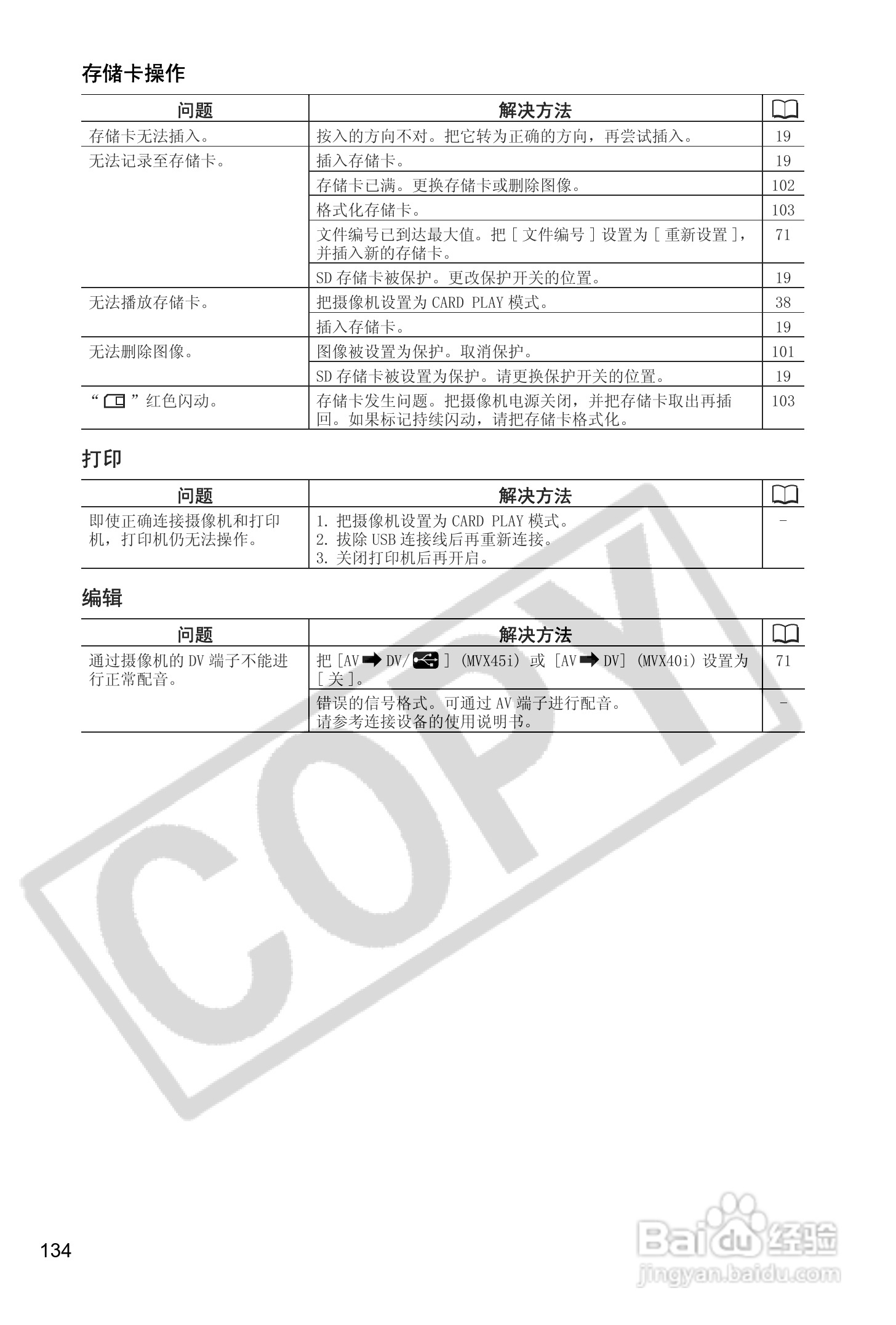佳能MVX40i数码摄像机使用说明书:[14]
