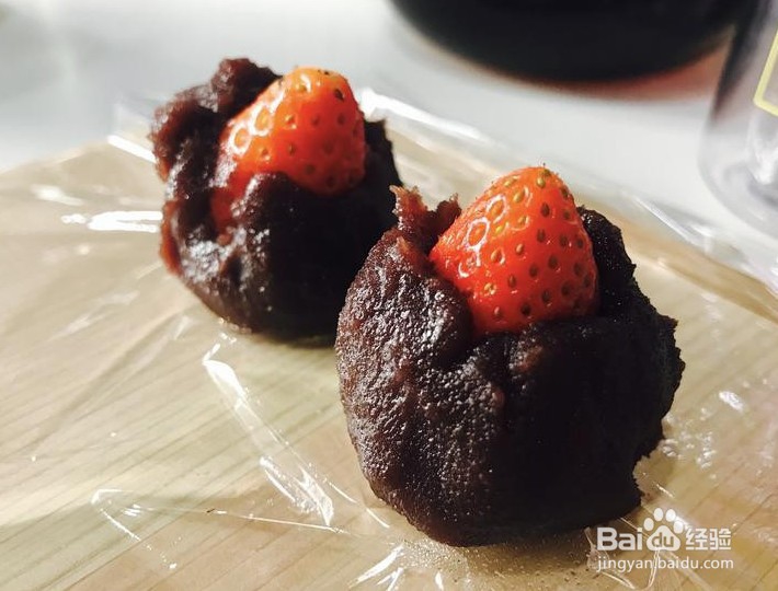 简易版日式草莓大福