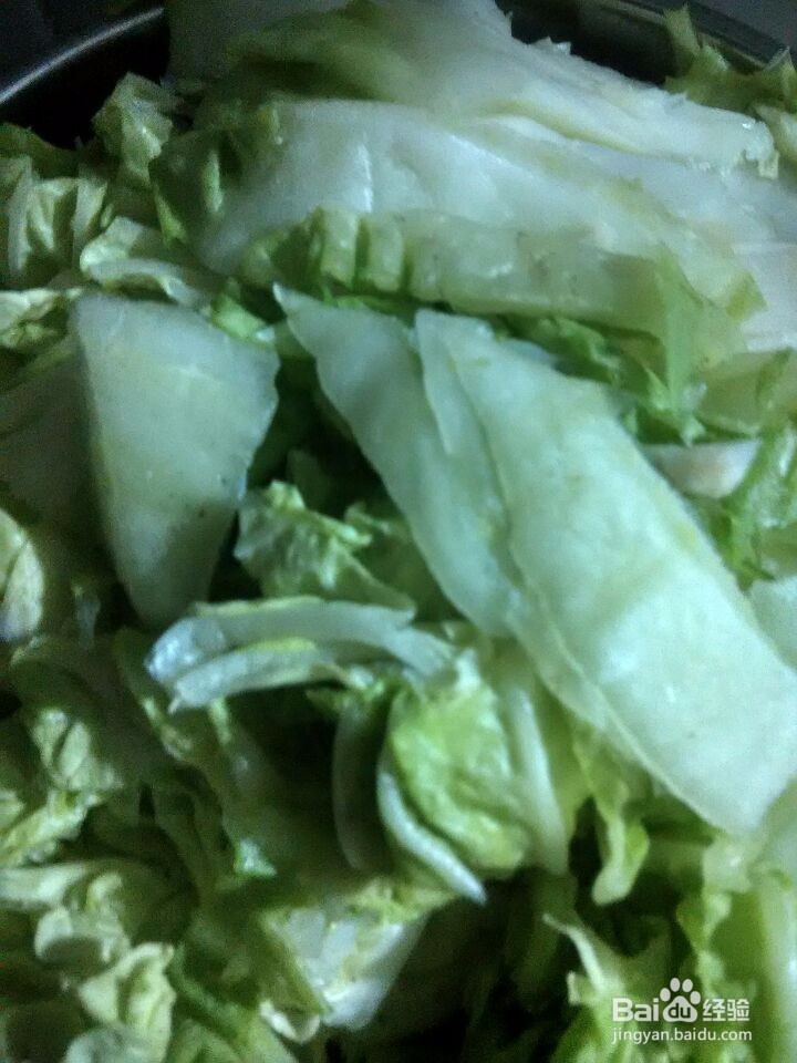 干豆腐块炒白菜块