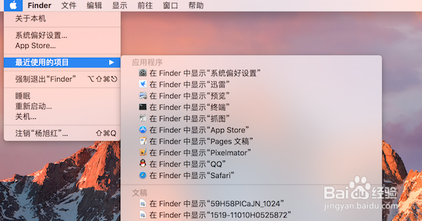 苹果笔记本怎样快速查看和打开文件或应用