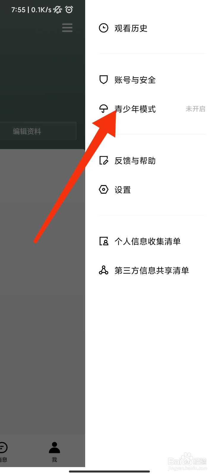 青桃怎么开启青少年模式