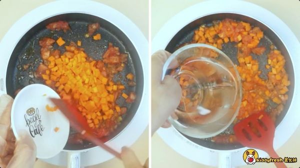 番茄汁三文鱼饭