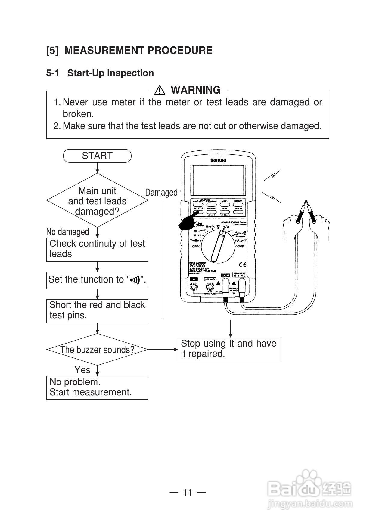 日本三和Sanwa数字万用表PC-5000说明书:[2]