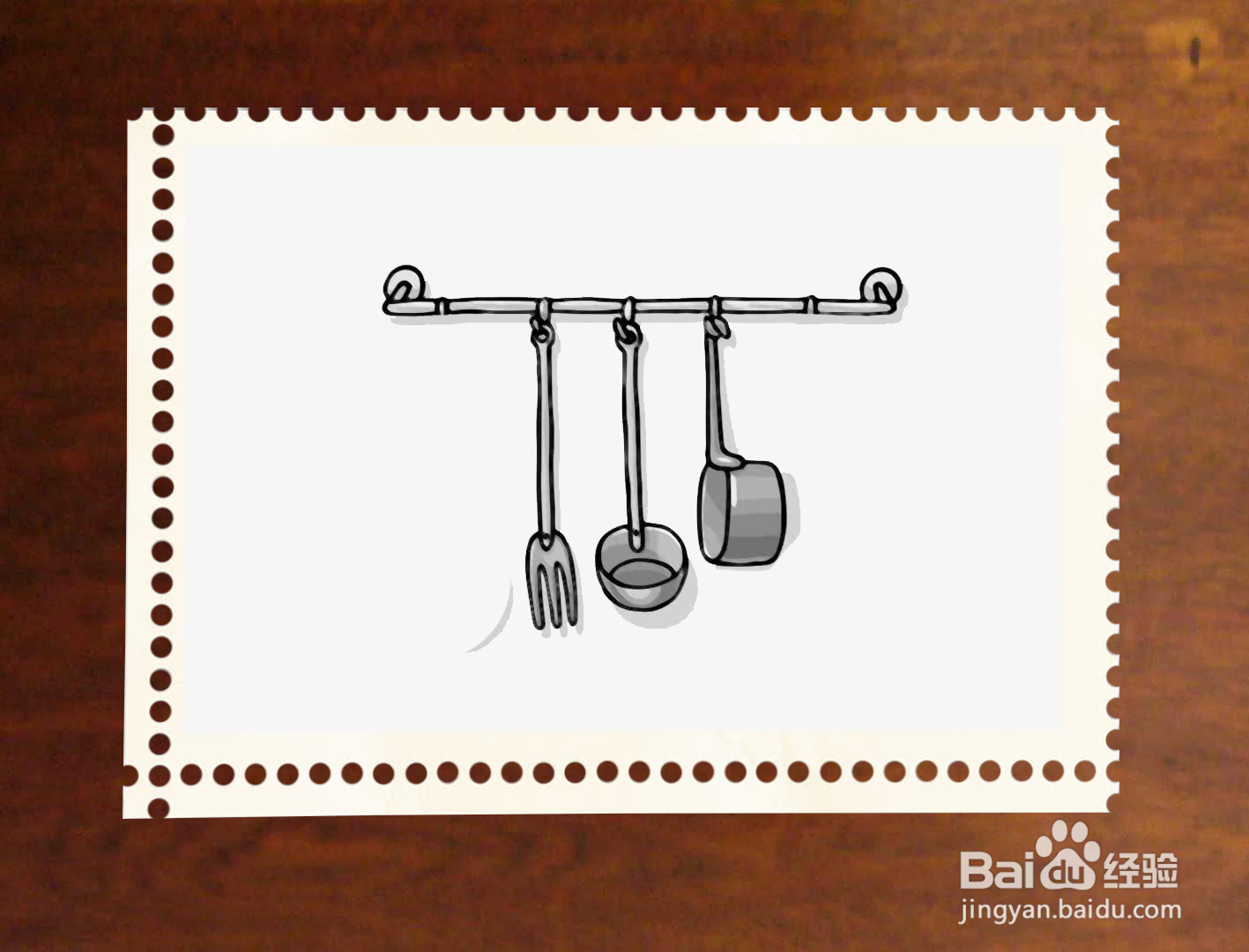 厨房用具简笔画