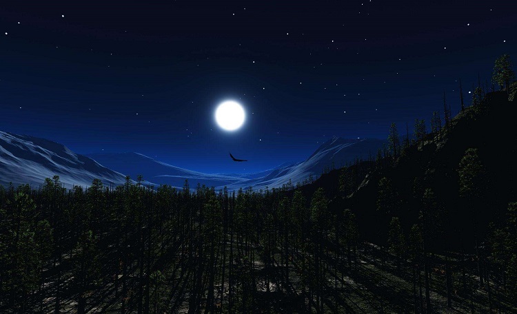 中秋之夜‘‘皓月当空，万里无云，’’这是什么描写