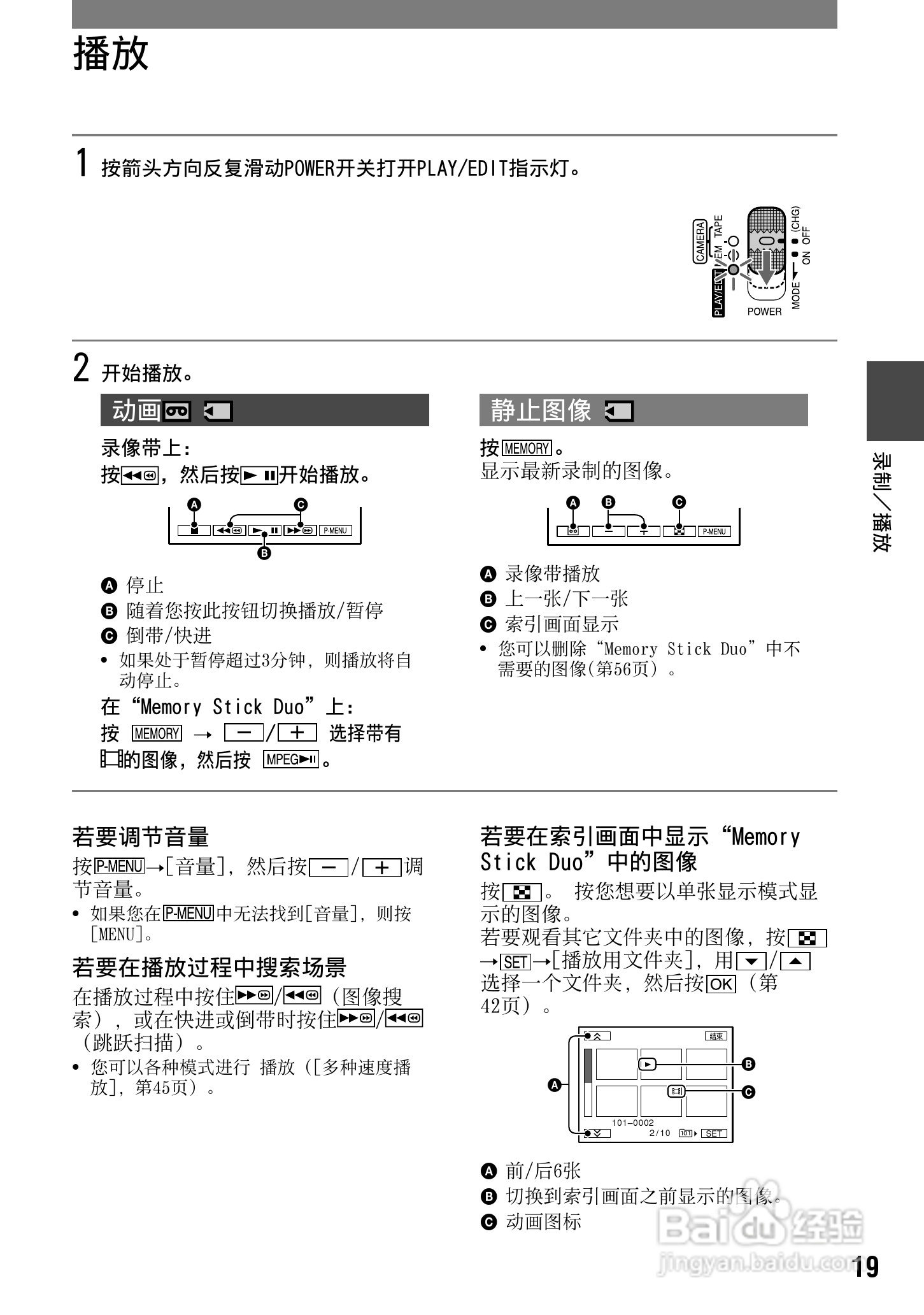 索尼DCR-PC53E数码摄像机使用说明书:[2]