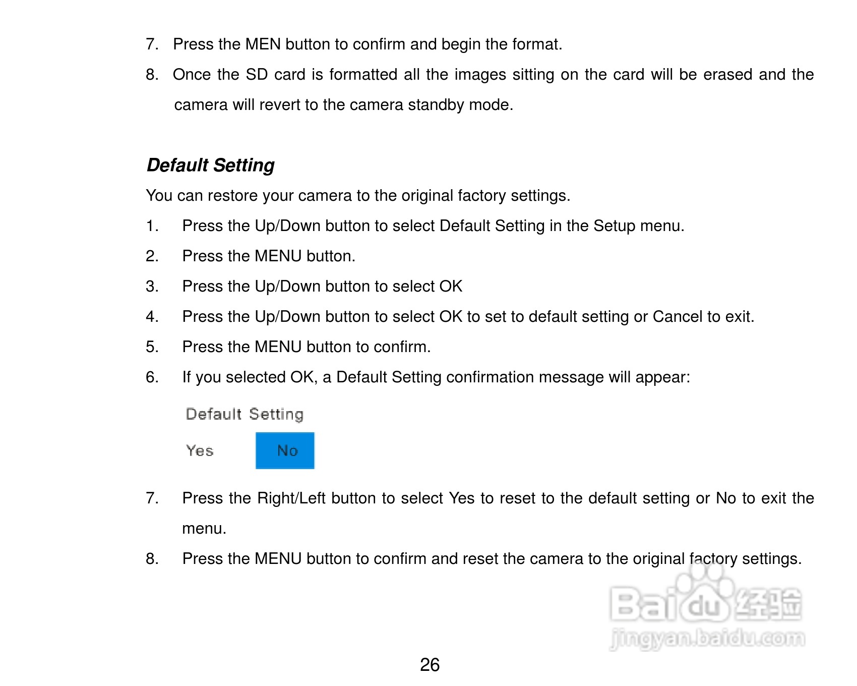 威达ViviCam X327数码相机使用说明书:[3]
