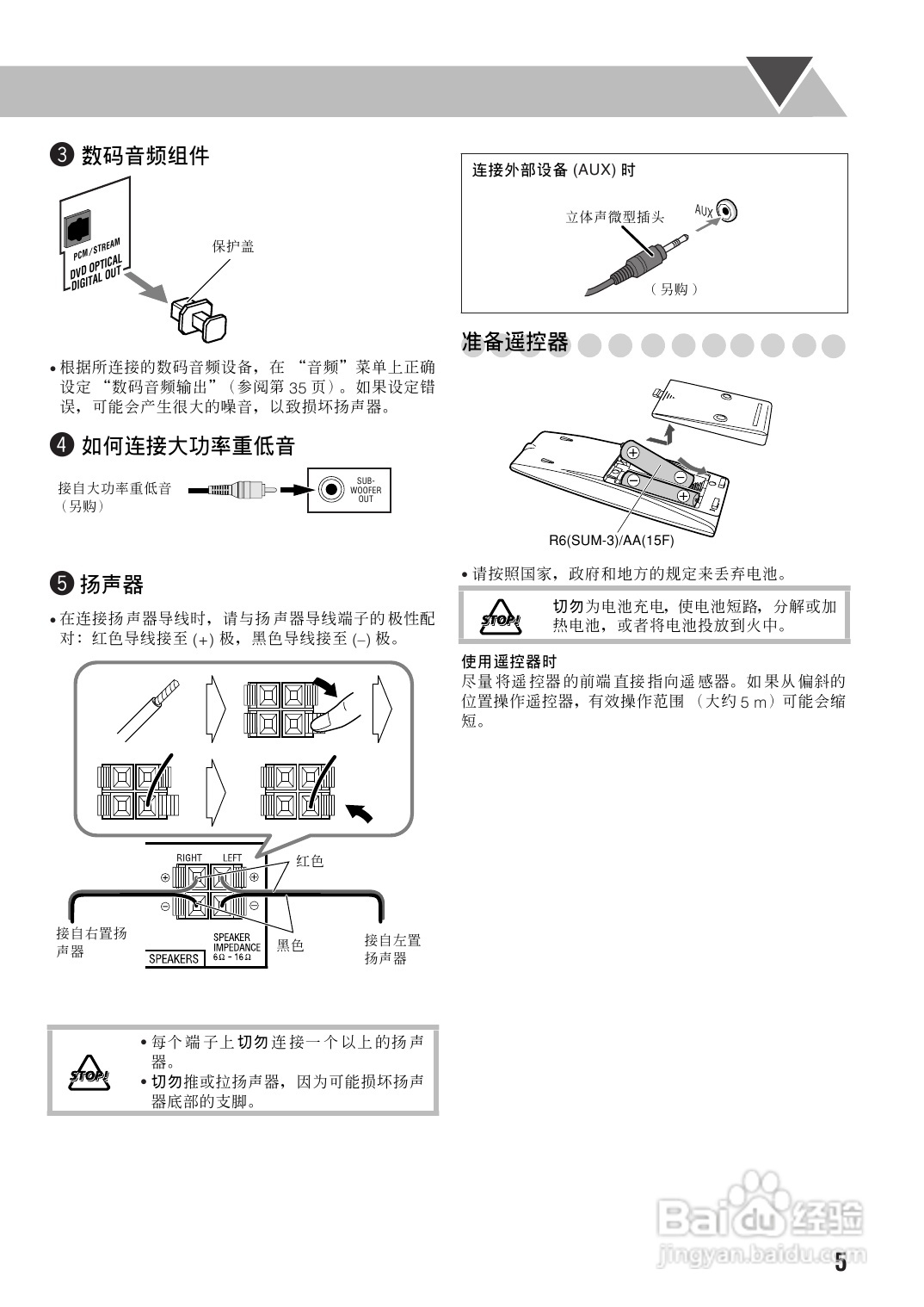 胜利者迷你音响UX-GD6M型使用说明书:[1]