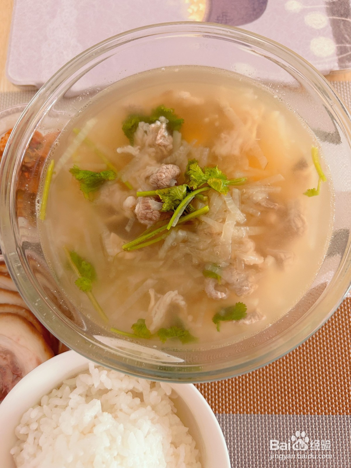 牛肉萝卜丝汤的做法