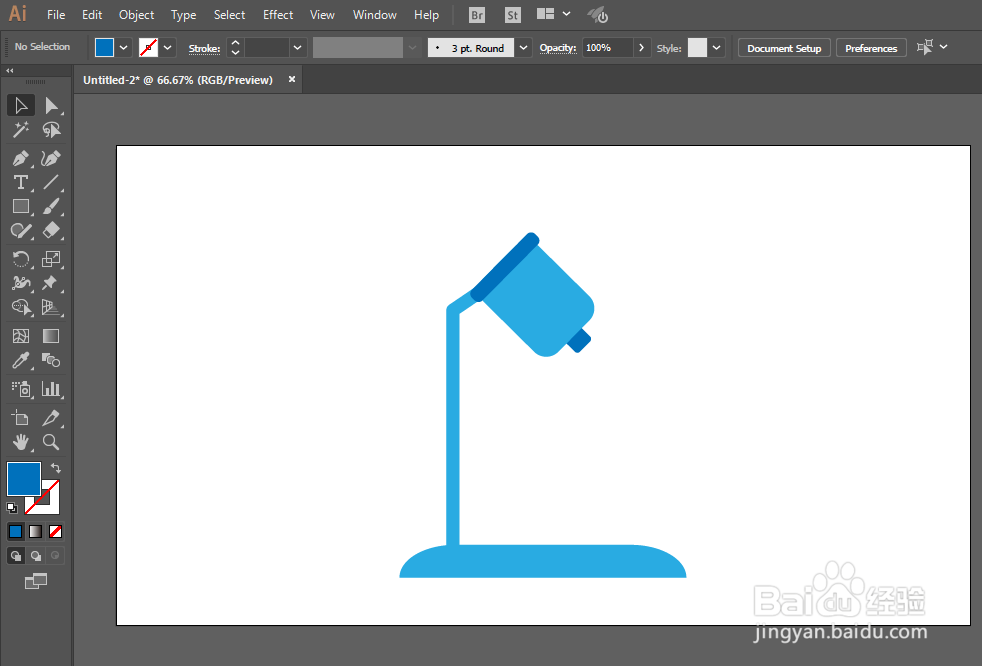 如何用ILLUSTRATOR绘制显微镜图标