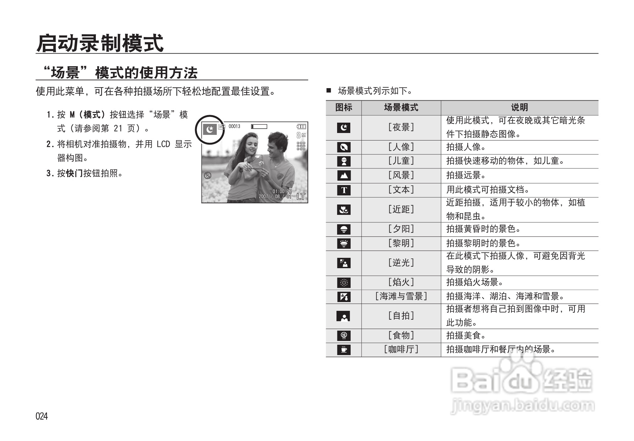 三星I85数码相机使用说明书:[3]