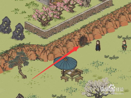 江南百景图桃花村山洞在哪