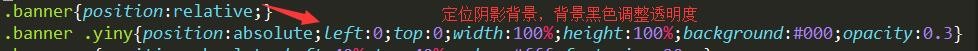 css图片上定位文字填写，改变图片的明暗程度