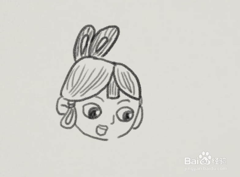 嫦娥的简笔画