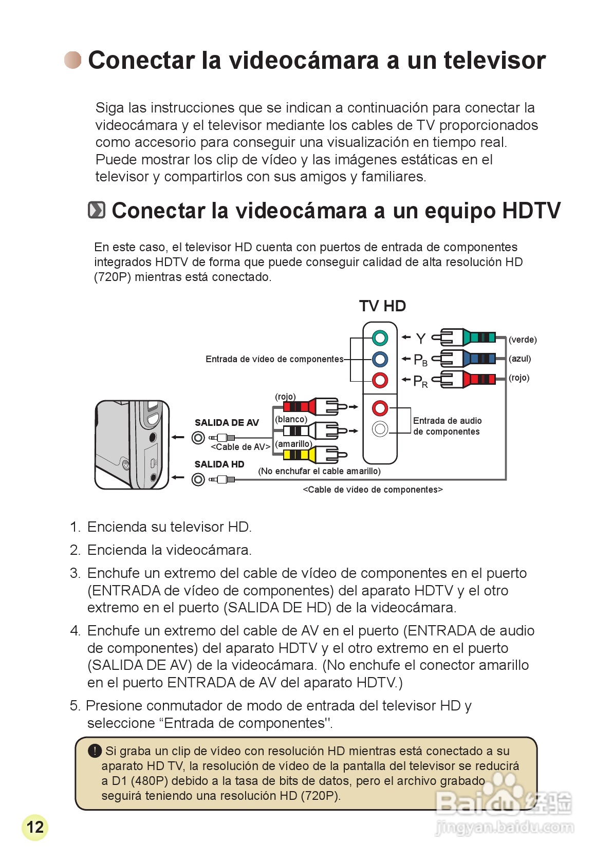 HD-DV摄像机用户手册:[12]