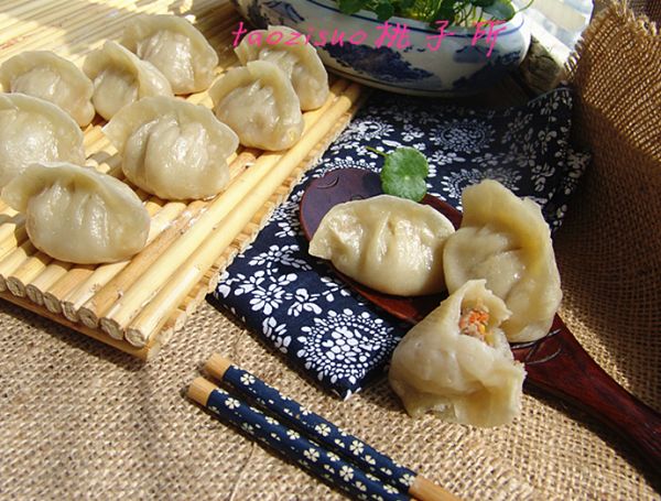 牛肉馅烫面蒸饺