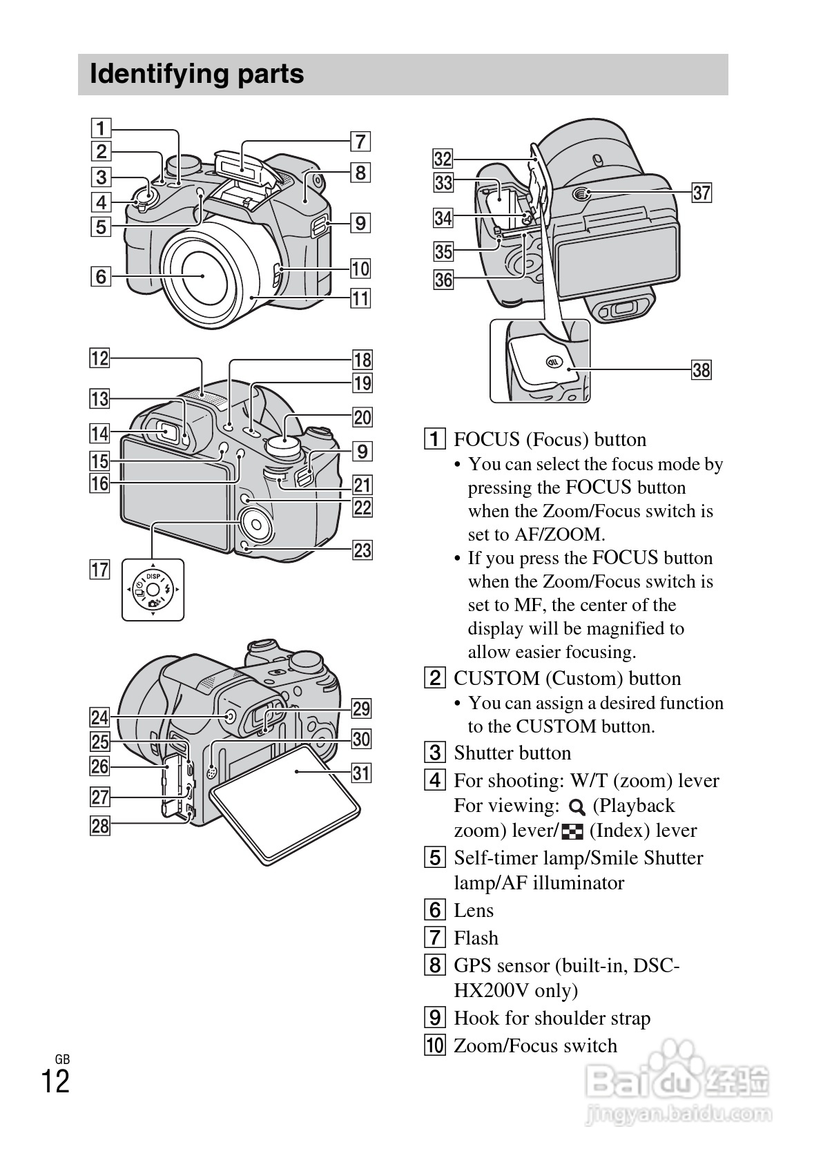 索尼DSC-HX200V数码相机使用说明书:[2]