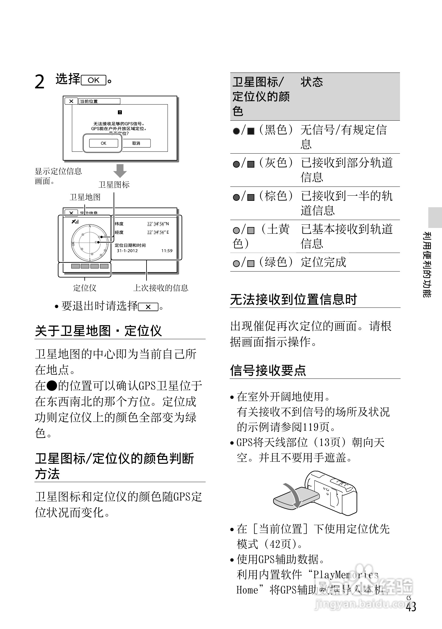 索尼HDR-CX250E数码摄相机使用说明书:[5]