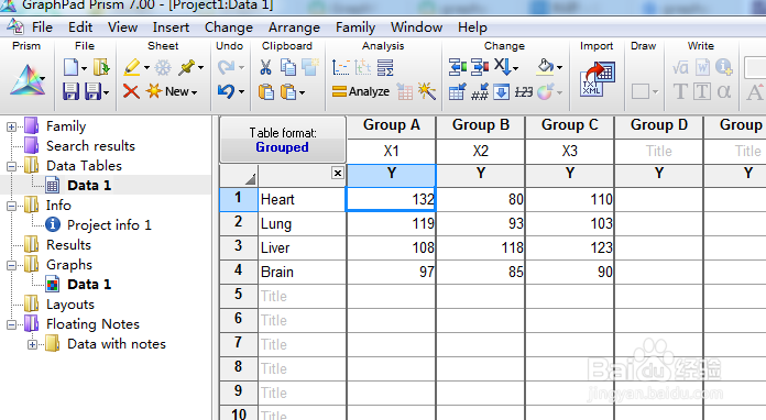 如何利用Graphpad prism7.0软件做热图