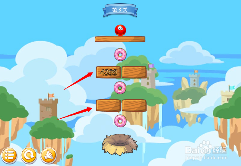 小游戏泡泡鸟历险记3-4关
