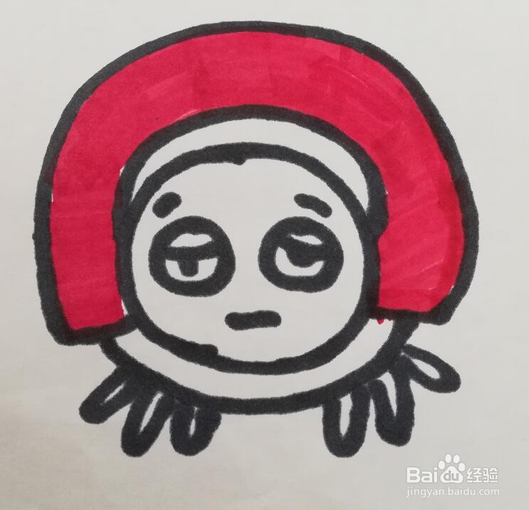 儿童简笔画 昆虫的画法 七星瓢虫的画法