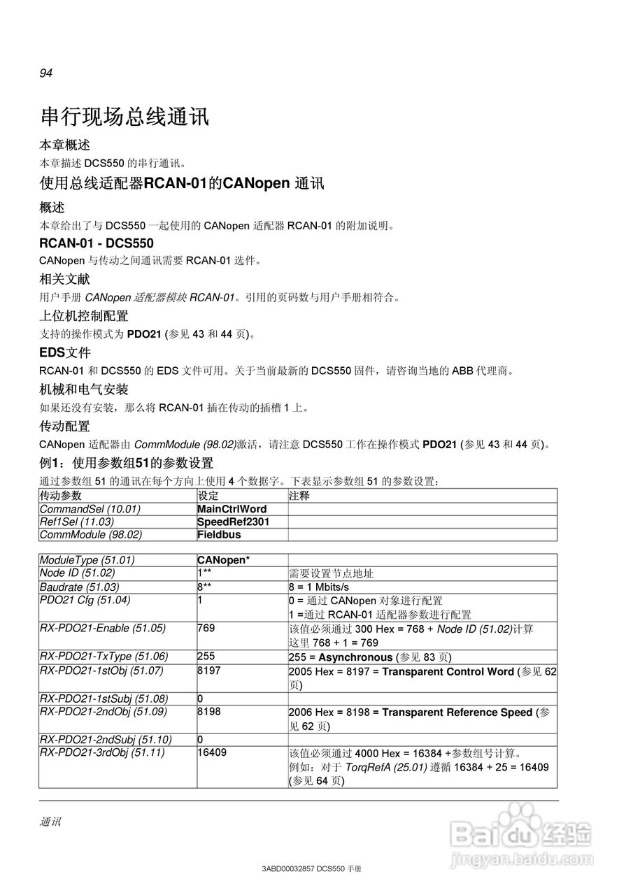 ABB直流调速器DCS550使用手册:[10]