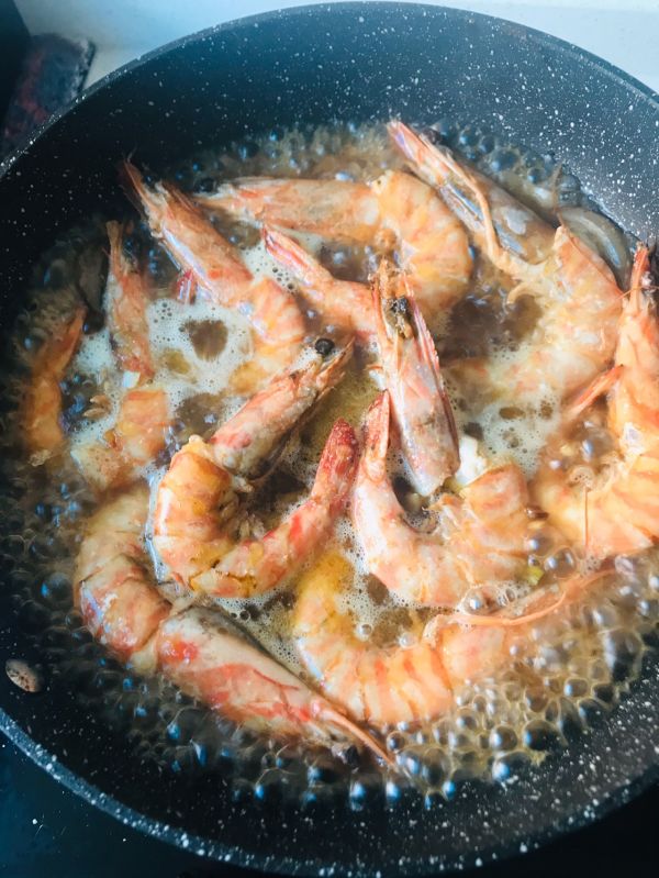 茄汁油焖斑节虾