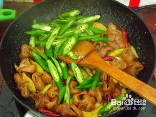 尖椒熘肥肠