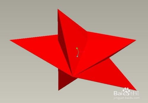 Pro/e5.0如何创建立体红色五角星？带六个尖角的