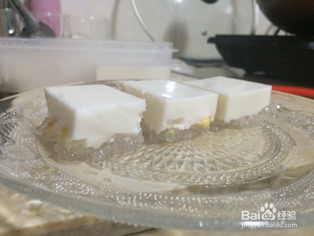 椰汁西米糕的做法