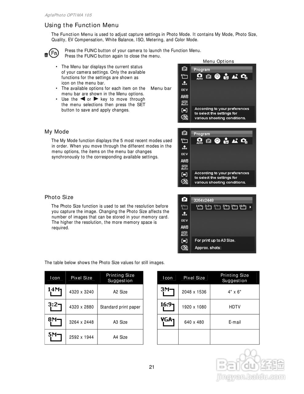 爱克发AgfaPhoto OPTIMA 105数码相机使用说明书:[3]
