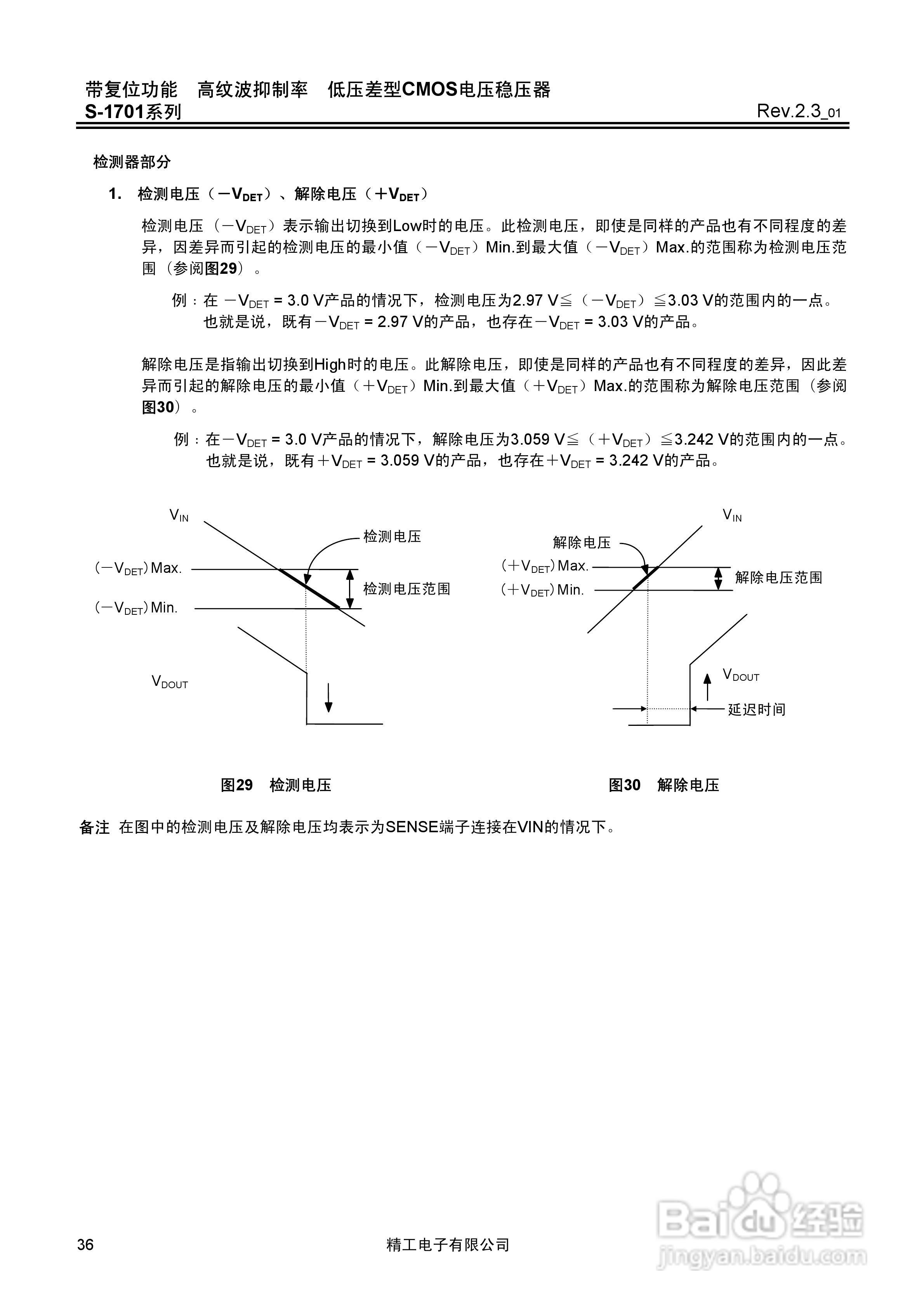 精工电子S-1701系列CMOS电压稳压器说明书:[4]