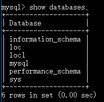 数据库的常见命令