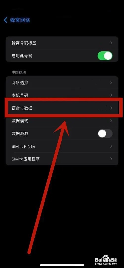 iPhone13怎么把5g网络改成4g网络