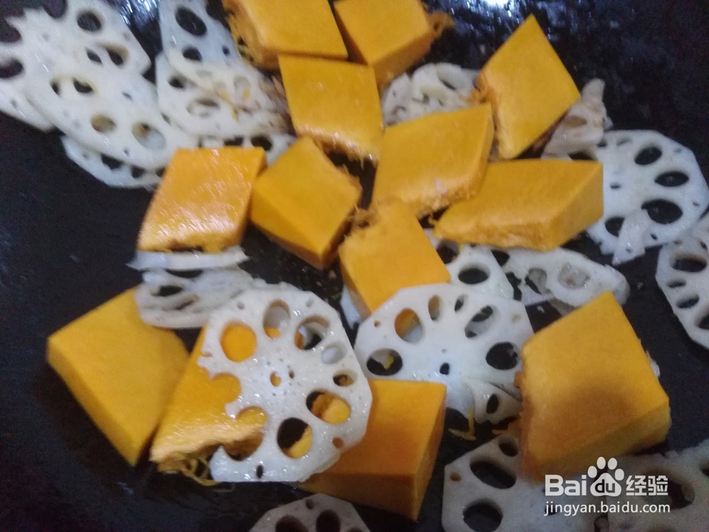 健康食谱：南瓜藕片金针菇