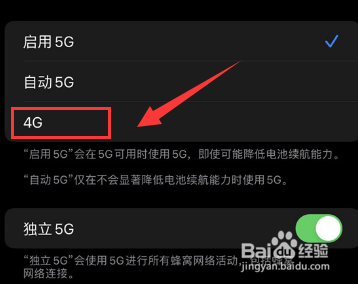 苹果12如何5g改4g？