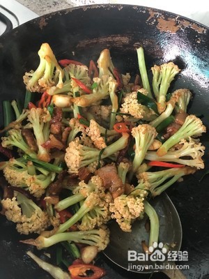 干锅花菜的做法