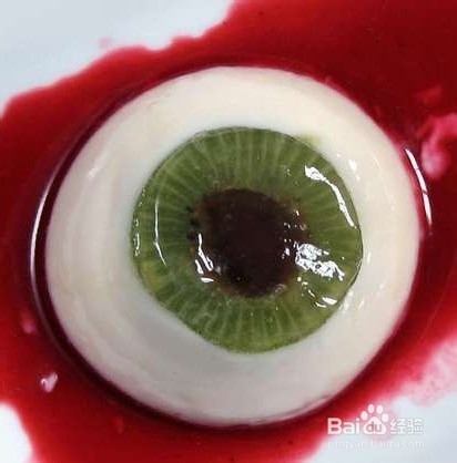 万圣节点心:眼睛椰奶布丁