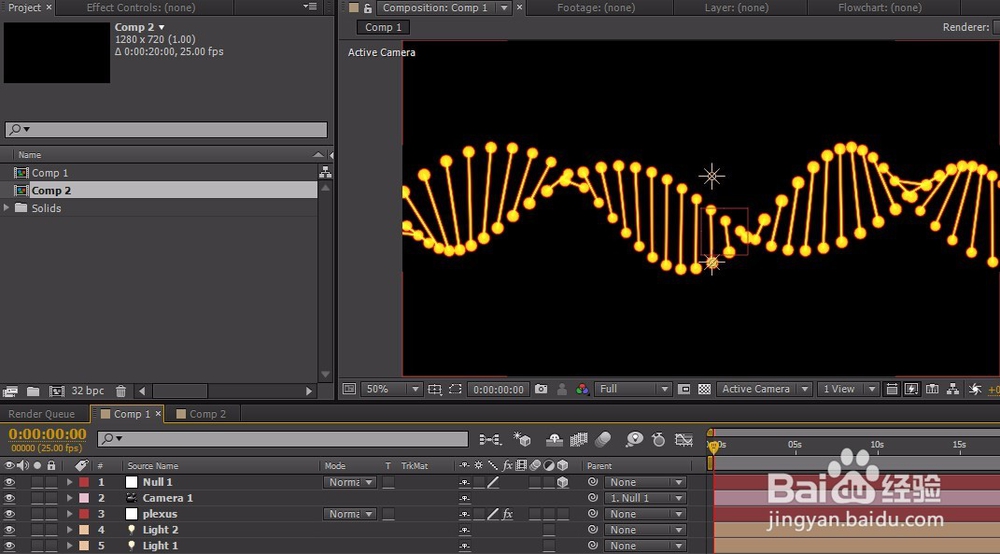 AE利用plexus插件制作DNA双螺旋结构