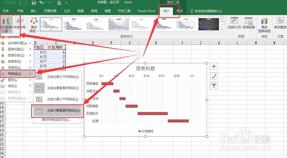 如何制作计划类型的甘特图