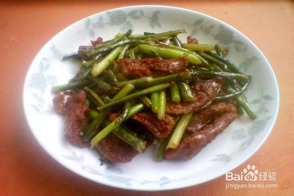 紫菜苔炒腊肠