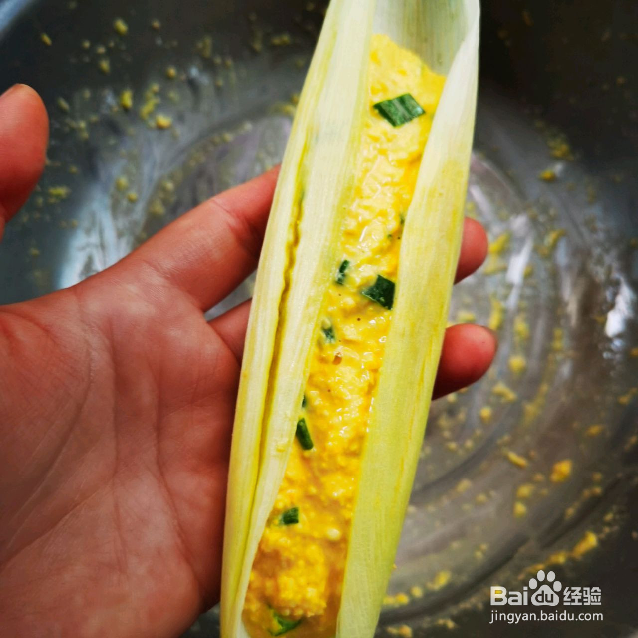 清香玉米粑粑的做法