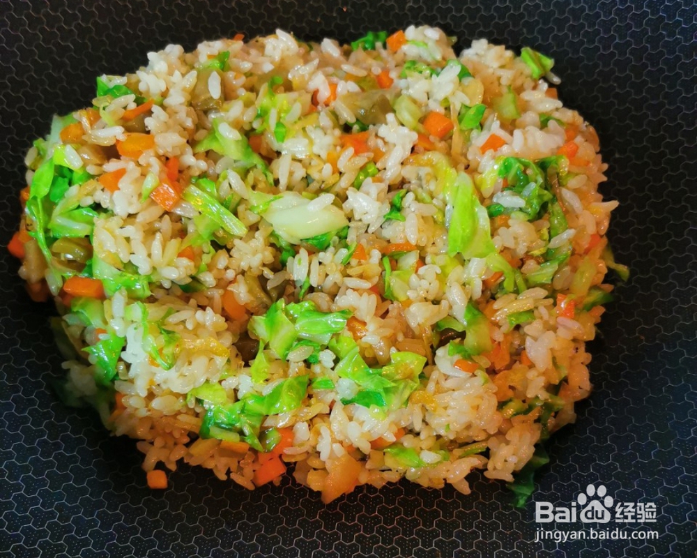 教你怎么做虾皮包菜炒饭