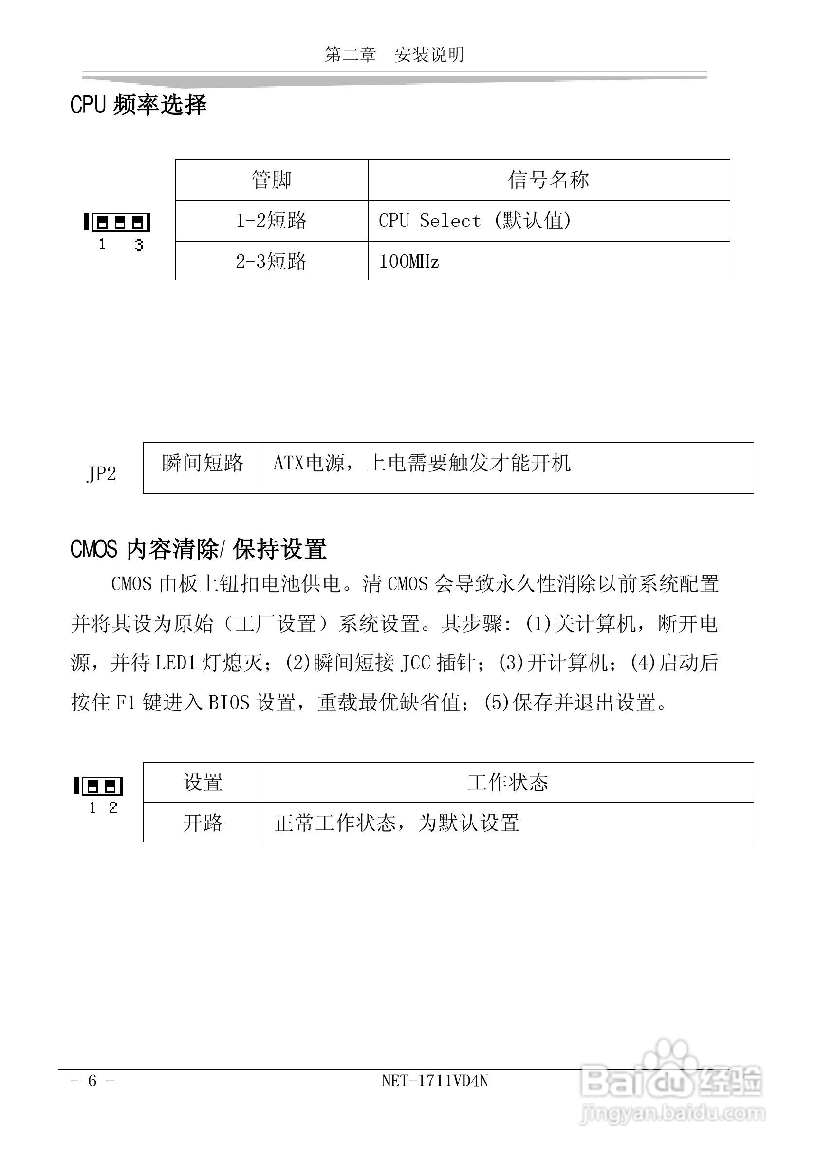 研祥NET-1711VD4N工业级CPU板卡说明书:[2]