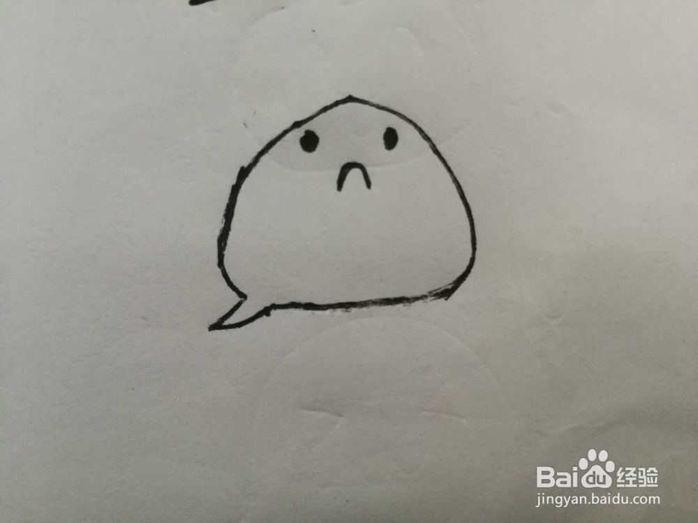 简笔画可怜状的表情包