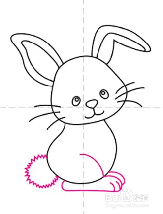 如何画可爱的兔子
