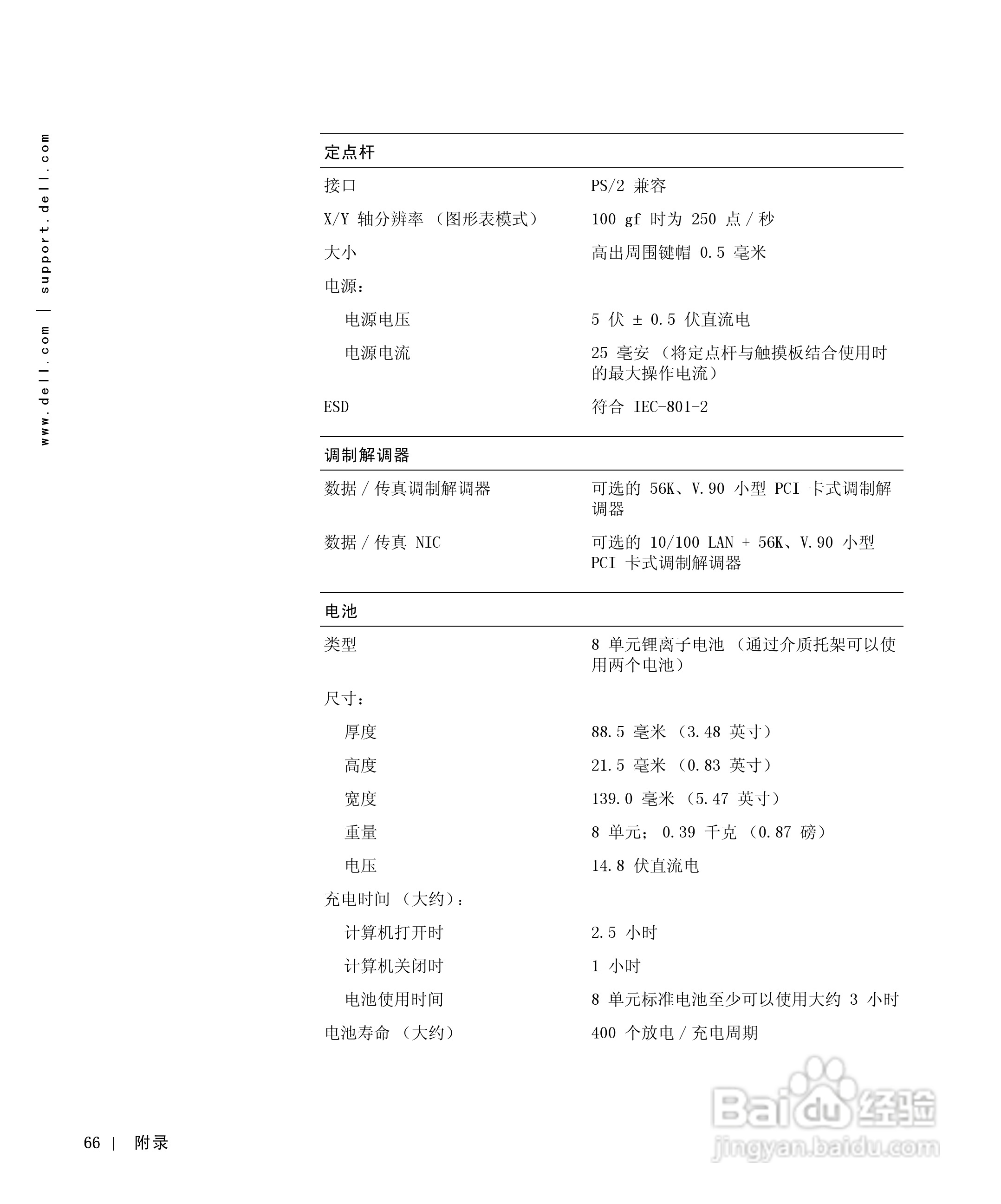 戴尔Inspiron 8000笔记本电脑使用说明书:[7]