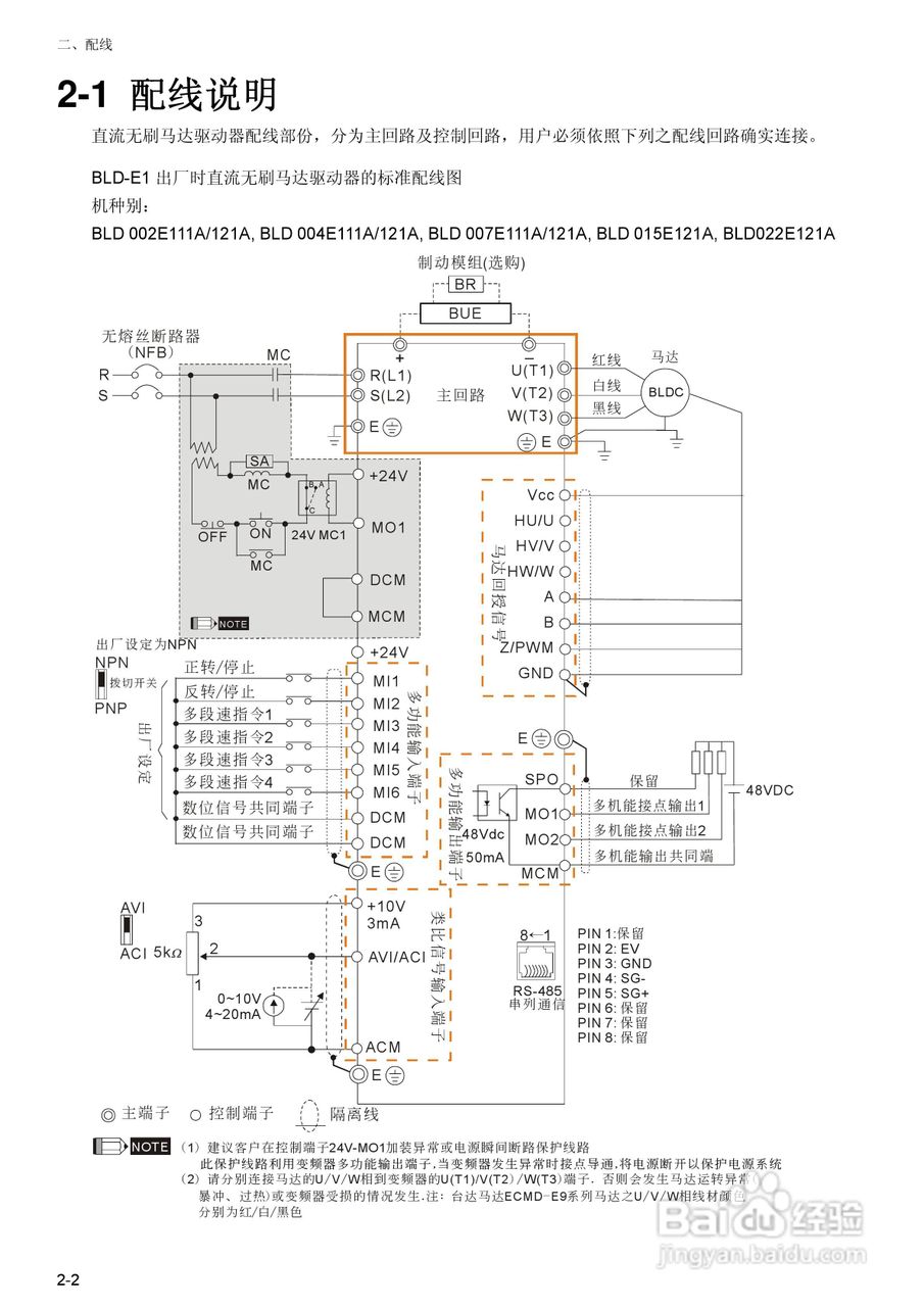 台达BLD-E1直流无刷马达驱动器使用手册:[2]