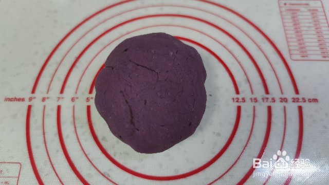 香煎芝士心芝麻紫薯饼